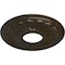 Ekena Millwork Blackthorn Medallion (Canopies up to 4 7/8"), 11 3/4"OD x 3 5/8"ID x 1"P, Stone Hearth Crackle CM11BLSHC - alternate 2